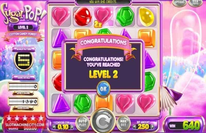 Sugar Pop Slot Machine Levels